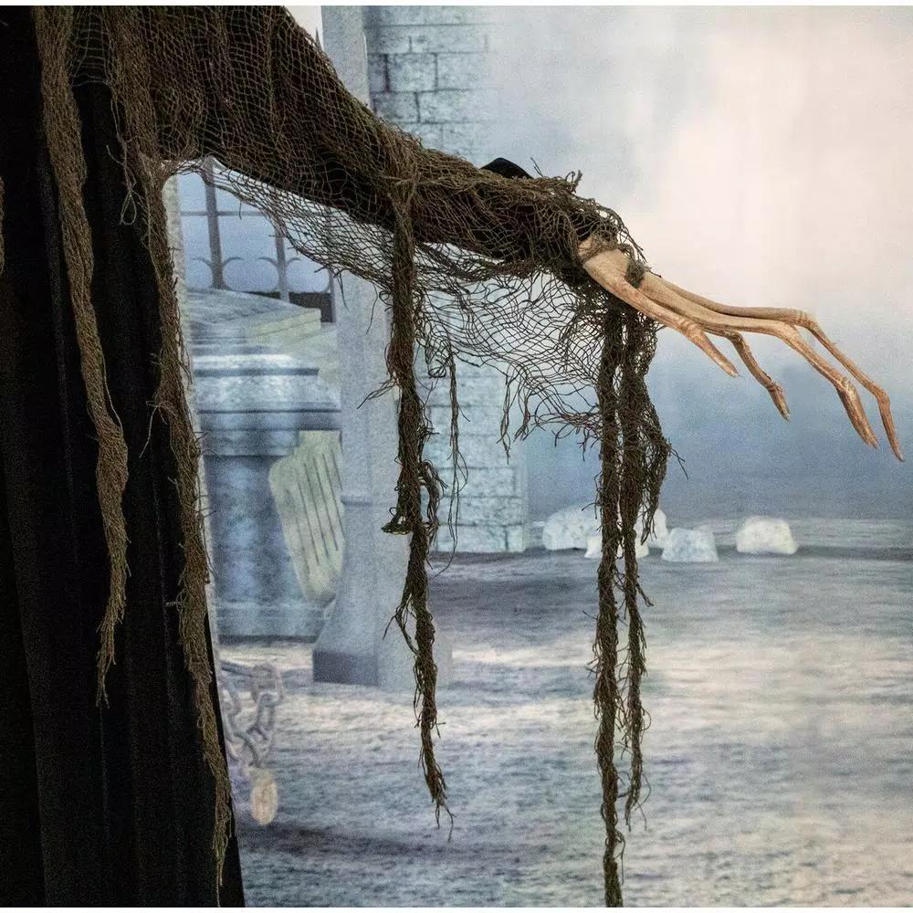 Haunted Hill Farm 6.5 ft. Animatronic Talking Tree Halloween Prop with Sound and Lights
