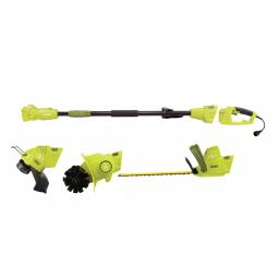 Sun Joe 4.5 Amp Electric Multi-Tool Lawn Care System - Hedge Trimmer, String Trimmer, and Garden Tiller thumbnail 1