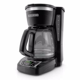 Black+Decker 12-Cup Programmable Drip Coffee Maker with Sneak-A-Cup Technology, Black thumbnail 1