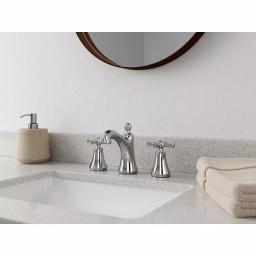 Pfister Thurmont 8 in. Widespread 2-Handle Bathroom Faucet, High Arc Spout, Polished Chrome thumbnail 2