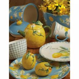 Certified International Citron 16 in. Stoneware Rectangular Platter, Multi-Colored Lemon Design thumbnail 3