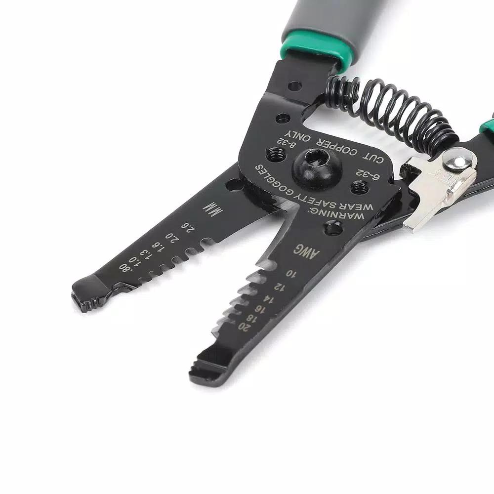 Commercial Electric 7 in. Wire Stripper and Cutter with Curved Handle