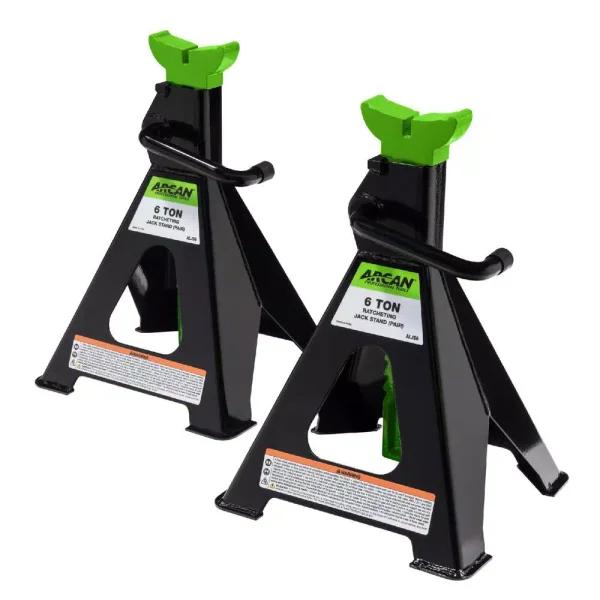 Arcan ALJS6 6-Ton Steel Jack Stands, 12,000 lb Capacity, Pair