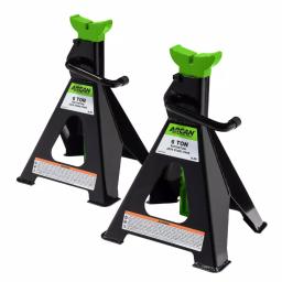 Arcan ALJS6 6-Ton Steel Jack Stands, 12,000 lb Capacity, Pair thumbnail 1