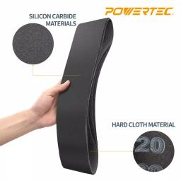 POWERTEC 600 Grit Silicon Carbide Sanding Belts, 4 in. x 36 in. (10-Pack) thumbnail 4