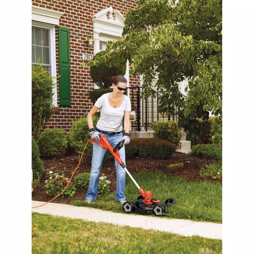 BLACK+DECKER MTE912 12 in. 6.5 Amp 3-in-1 String Trimmer, Edger, and Push Mower