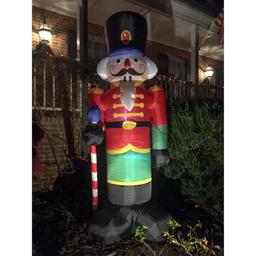 ALEKO's 8 ft. Christmas Inflatable Nutcracker with LED Lights and UL Certified Blower thumbnail 7