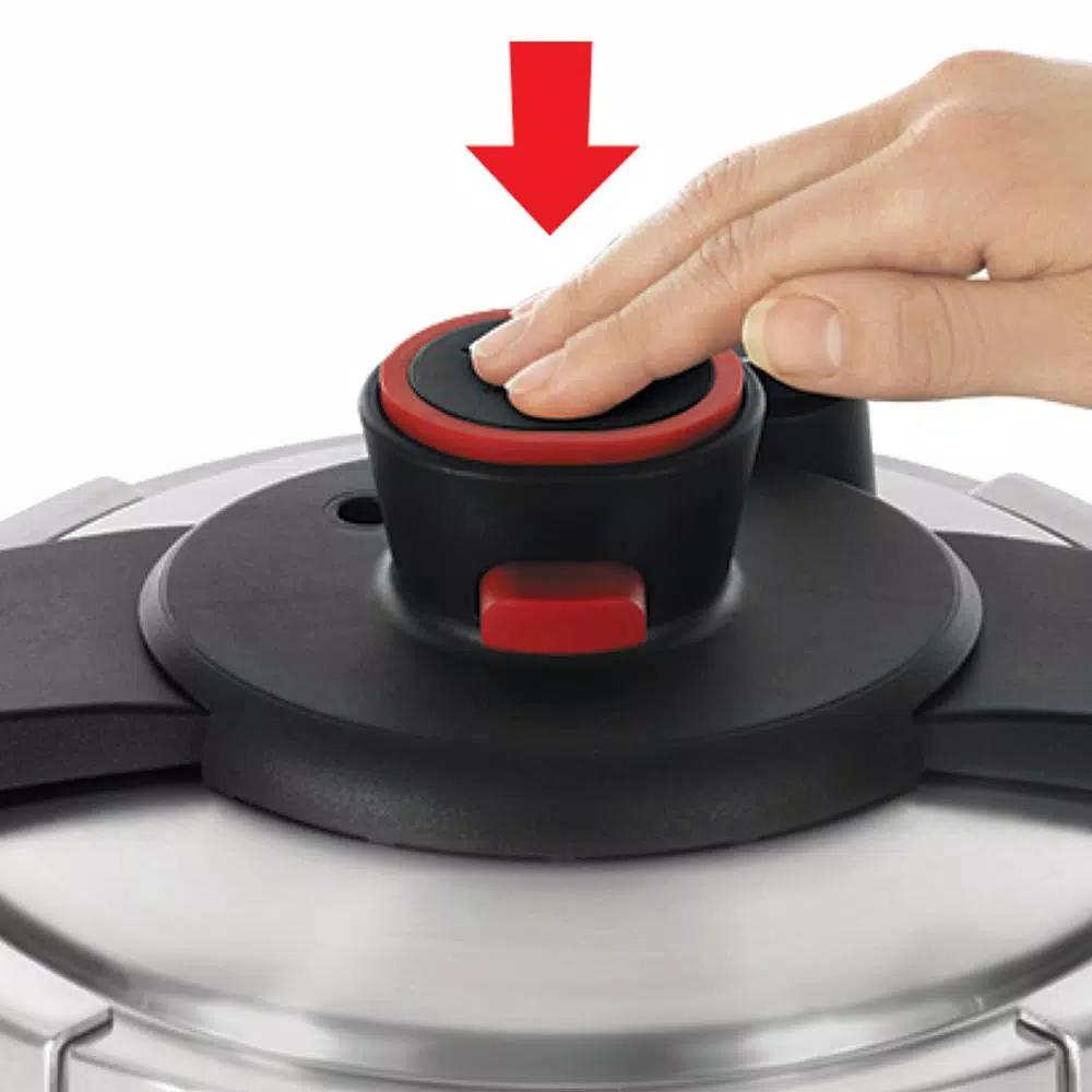T-fal Clipso 8 Qt. Stainless Steel Stove Top Pressure Cooker with Steam Basket