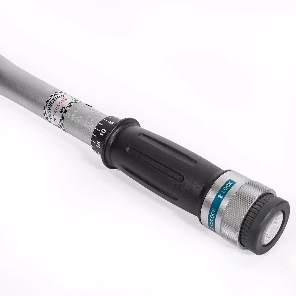 Stark 3/4 in. Drive Micro-Adjustable Click Torque Wrench, 75-300 ft./lb., with Storage Case