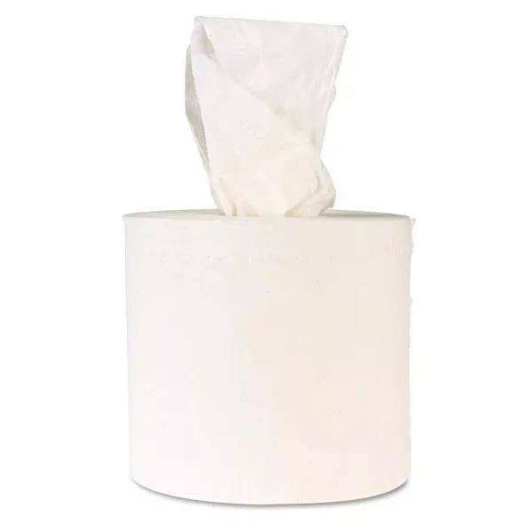 Windsoft Center-Flow Perforated Paper Towel Rolls, 2-Ply White, 8 x 13.5 in (6 Rolls per Carton)