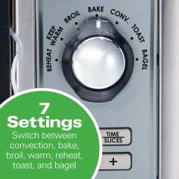 Hamilton Beach Professional 1500W Digital Toaster Oven with Temperature Probe, 6-Slice, Stainless Steel thumbnail 5