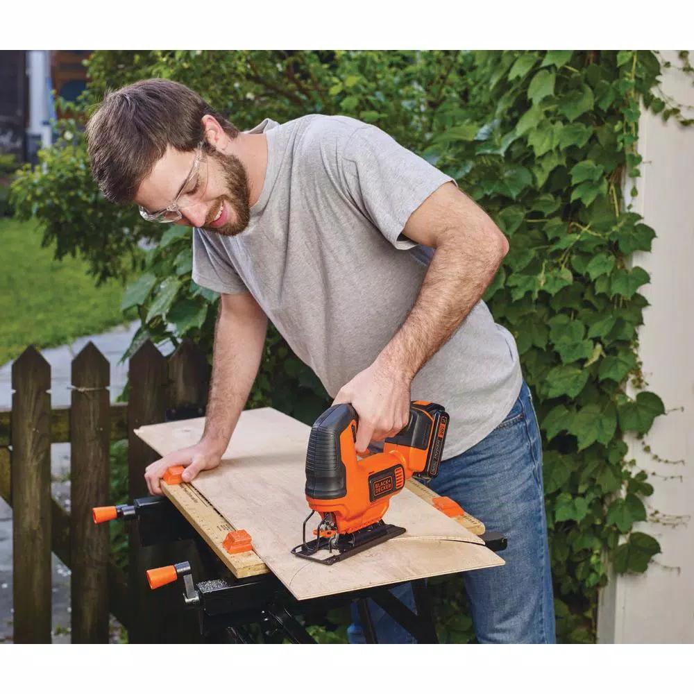 BLACK+DECKER 20V MAX Cordless Jigsaw Kit with 1.5 Ah Lithium-Ion Battery and Charger