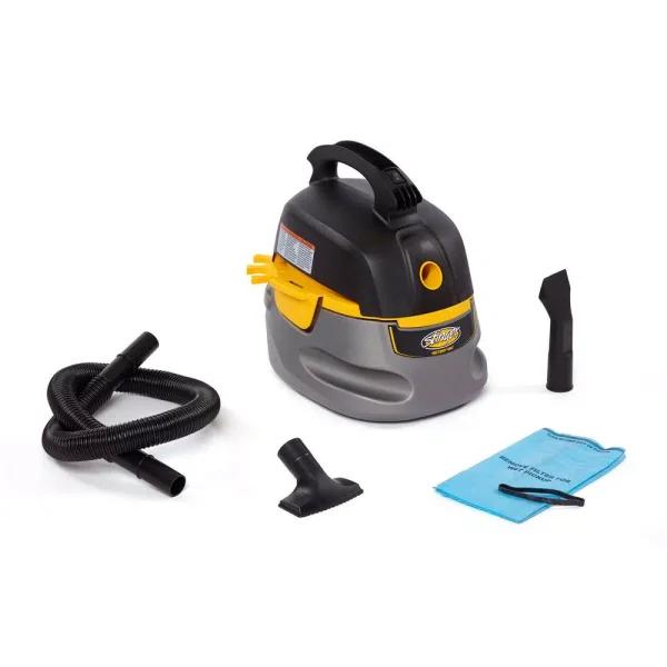 Stinger 2.5 Gal. Compact Wet/Dry Shop Vacuum, 1.75 Peak HP, with Filter Bag and Accessories