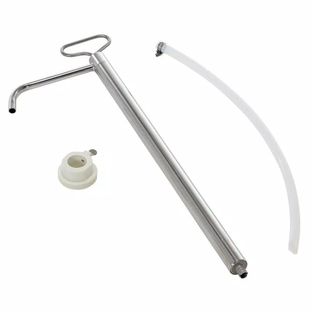 Vestil Stainless Steel 316 Piston Pail Pump for 5 Gallon Pails, 1 in. Bung Size