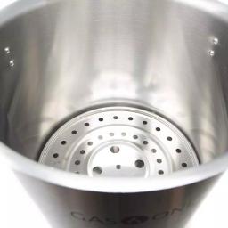 Gas One 24 qt. Stainless Steel Stock Pot Set with Lid and Steamer Rack thumbnail 3