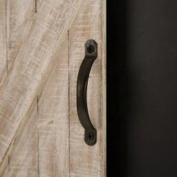 Glitzhome 19.75" Farmhouse Wooden Barn Door Chalkboard Memo Board Wall Decor thumbnail 3