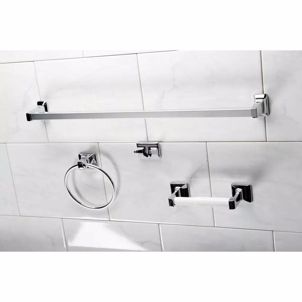 Kingston Brass Americana 4-Piece Polished Chrome Bath Hardware Set