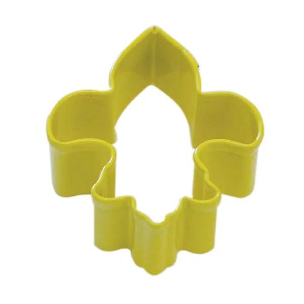 Cybrtrayd-R&M 12-Piece Mini Fleur De Lis Yellow Polyresin Cookie Cutter Set