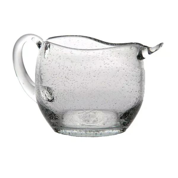 Abigails St. Remy 48 fl. oz. Handblown Bubble Glass Pitcher, Clear