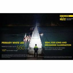 NITECORE NU32 USB Rechargeable LED Headlamp, 550 Lumens, Red Light & High CRI Auxiliary LEDs thumbnail 2