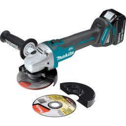 Makita 18V LXT Brushless 4-1/2"/5" Angle Grinder Kit with 5.0Ah Battery Bonus thumbnail 9