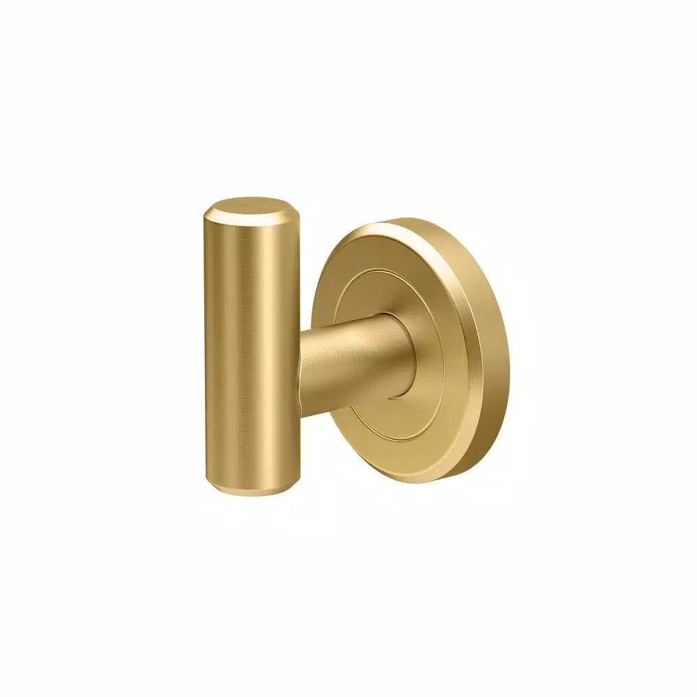 Gatco Latitude II Single Robe Hook - Brushed Brass - Solid Brass