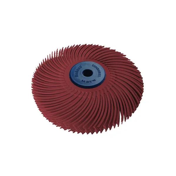 Dedeco Sunburst 3 in. 6-Ply Radial Discs 220-Grit Polishing Wheel