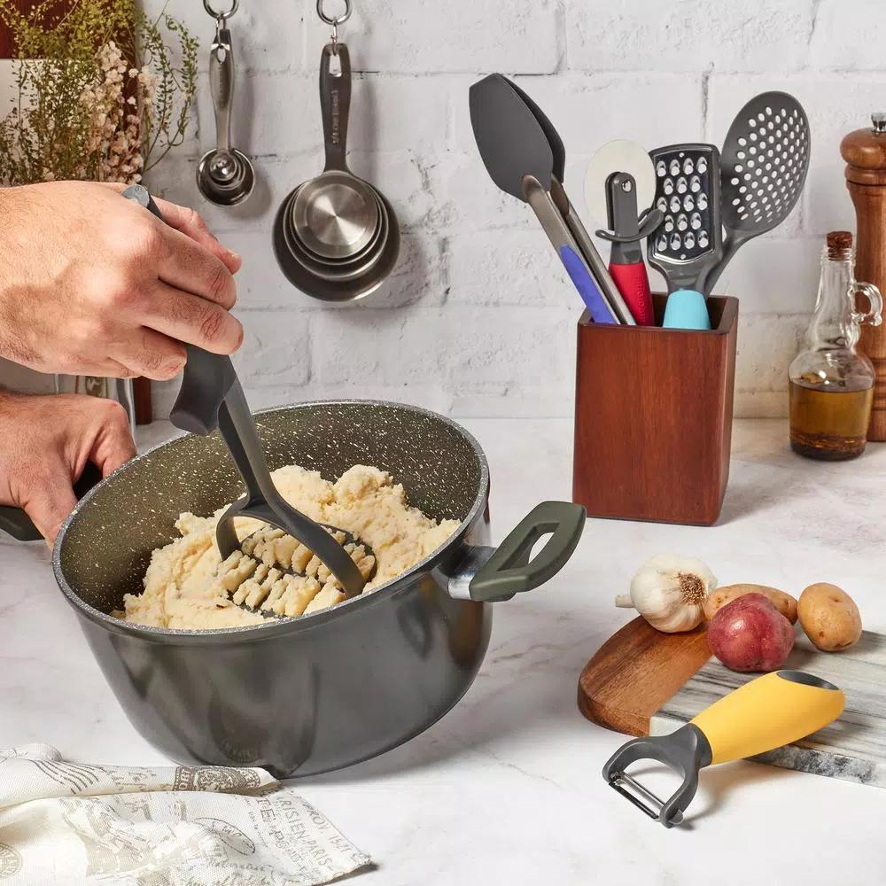 Frigidaire 14-Piece Silicone and Nylon Kitchen Utensil Set with Stainless Steel Measuring Tools