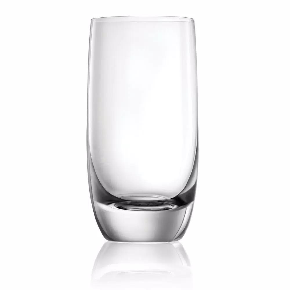 Lucaris Shanghai Soul Long Drink Glass Set, 12.9 oz, 8-Piece Titanium Infused Crystal Glassware