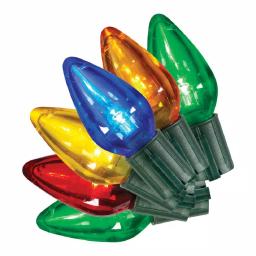 Home Accents Holiday Super Bright 50-Light C9 Multi-Color LED Christmas String Lights, Set of 6 thumbnail 2