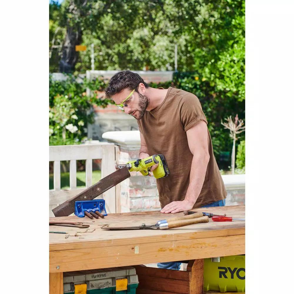RYOBI 18V ONE+ Cordless 1/2 in. x 18 in. Belt Sander (Tool Only) with 3-Pack Sanding Belts