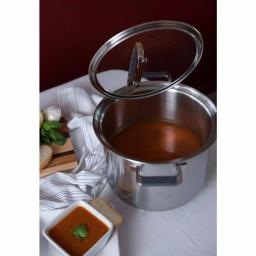 CookCraft by Candace 6-Piece Tri-Ply Stainless Steel Cookware Set with Patented Latch Lids thumbnail 5