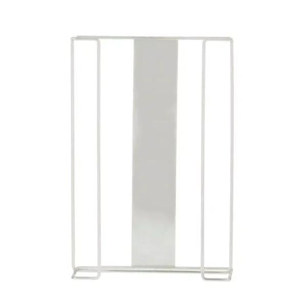Alpine Industries Triple Box White Metal Wire Wall Mounted Glove Dispenser