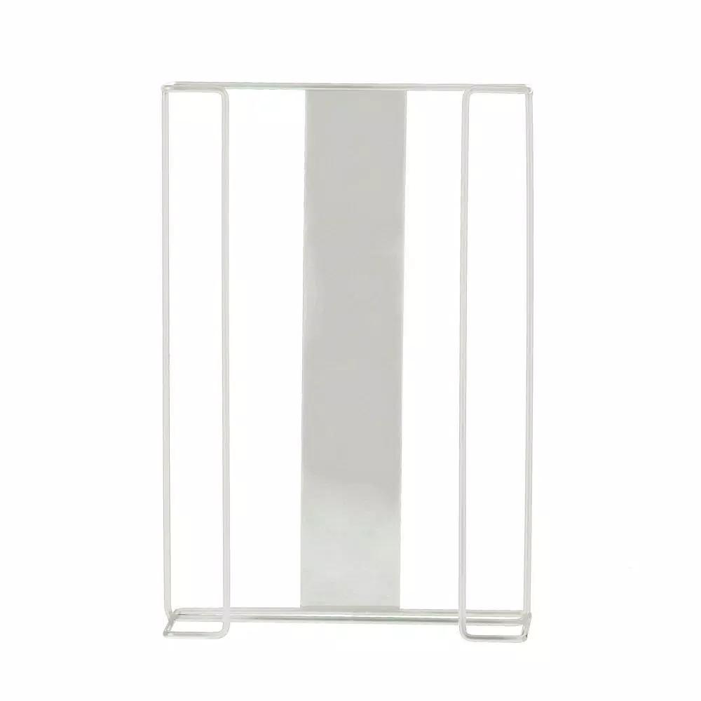 Alpine Industries Triple Box White Metal Wire Wall Mounted Glove Dispenser