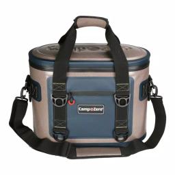 Camp-Zero 13.9 Qt. 20-Can Soft Cooler - Beige and Blue thumbnail 1