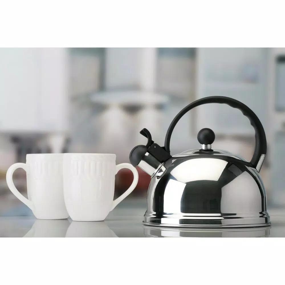 Kitchen Details Kitchen Detail 10-Cup Stainless Steel Tea Kettle with Whistling Spout