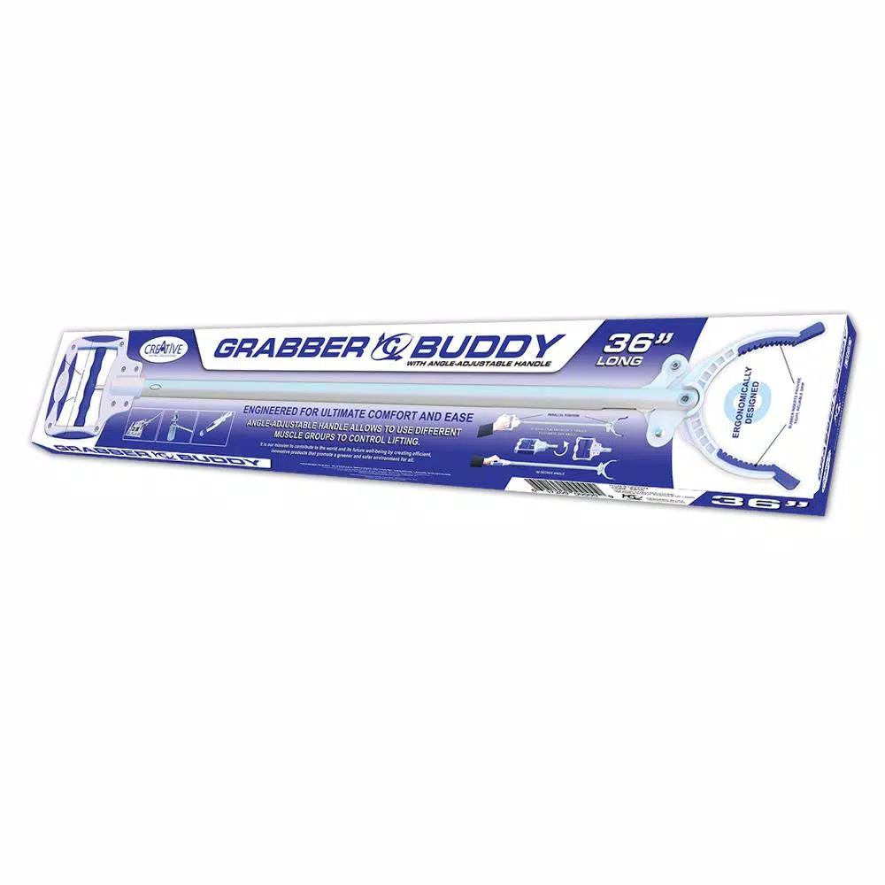 Grabber Buddy 36 in. Reacher Pick Up Tool with Ergonomic Handle and Rubber Tips