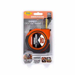 Swanson Savage ProScribe 25 ft. Tape Measure with Retractable Scribe Guide thumbnail 2