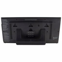 La Crosse Technology 15 in. Extra-Large Textured Atomic Digital Clock - Black, Wall or Tabletop thumbnail 2