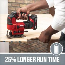 SKIL 20V PWRCORE Cordless Jigsaw Kit with 2.0 Ah Battery and Charger thumbnail 3