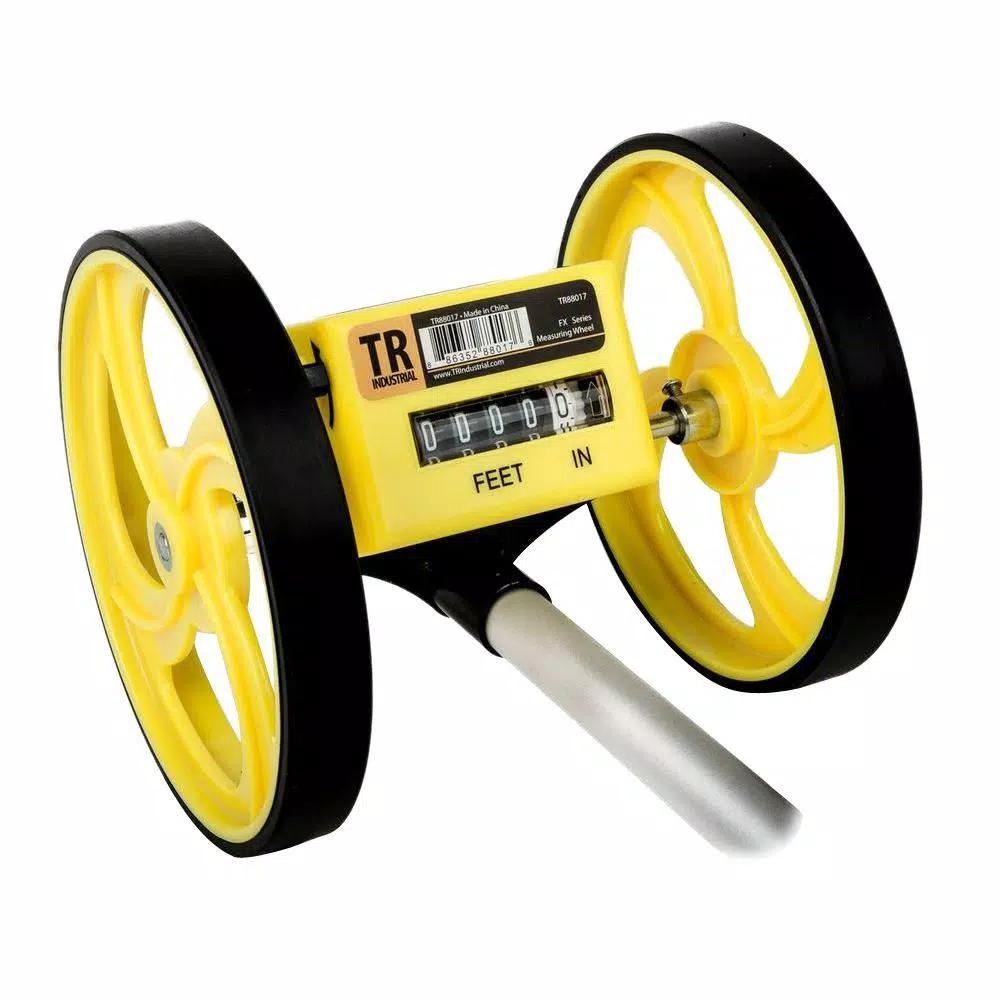 TR Industrial 6 in. Aluminum Collapsible Measuring Wheel, Up to 9,999 ft.