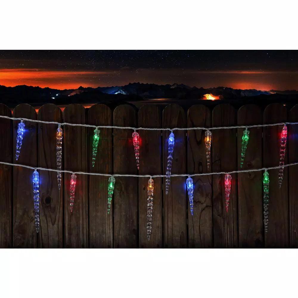 Novolink 80-Light 8mm Mini Globe Multi-Color LED Icicle Lights with Wireless Smart Control