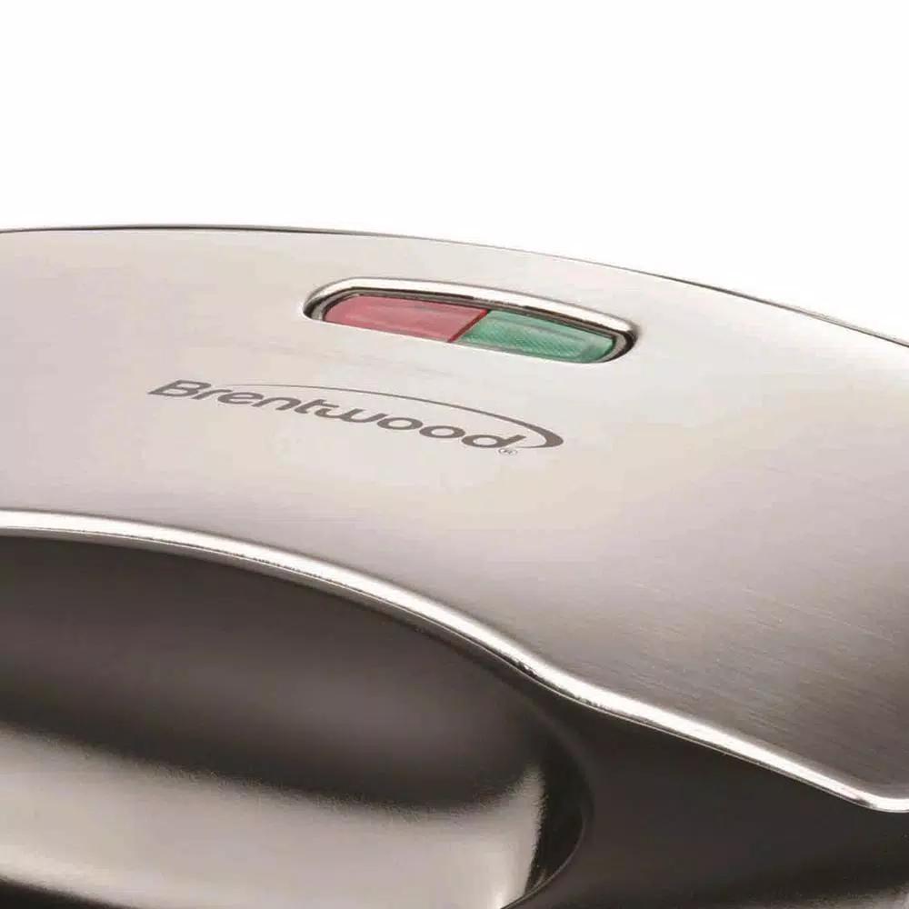 Brentwood Appliances 750W Compact Dual Sandwich Maker, Nonstick, Black