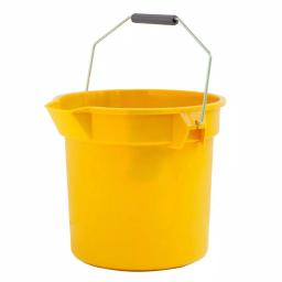 TAFCO PRODUCTS Tafco 3.5 Gal. Yellow Round Utility ECO Bucket, 100% Recycled Plastic with Easy Pour Spout thumbnail 4