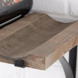 StyleWell 6-Bottle Natural Wood and Metal Wall Mounted Wine Rack thumbnail 5