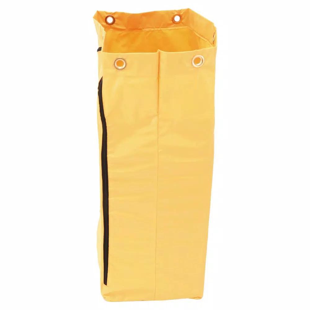 Rubbermaid Commercial Products Rubbermaid Commercial 24 Gal. Yellow Vinyl Replacement Bag with Zipper for FG61788 Cleaning Carts