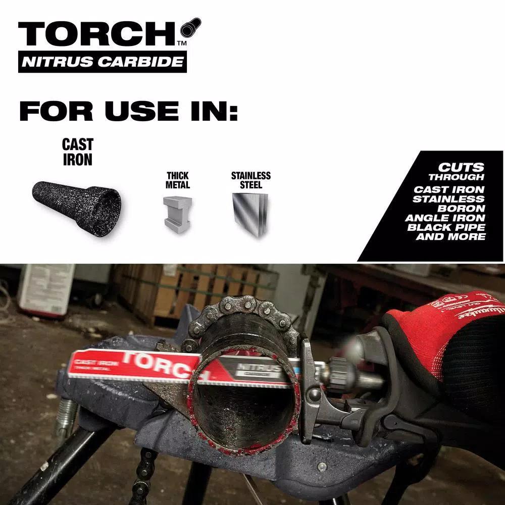 Milwaukee 6 in. 7 TPI The TORCH Carbide & Nitrus Carbide Reciprocating Saw Blade 4-Pack