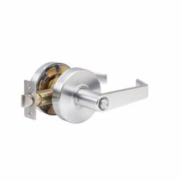 Global Door Controls Global Commercial Grade Eiffel Style Privacy Lever Set, Brushed Chrome, ANSI Grade 2 thumbnail 2