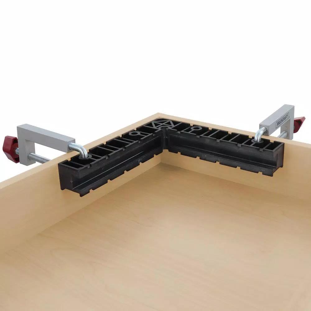 Milescraft TrackClampKit100 90-Degree Corner Clamp Track Kit, 5-Piece Set