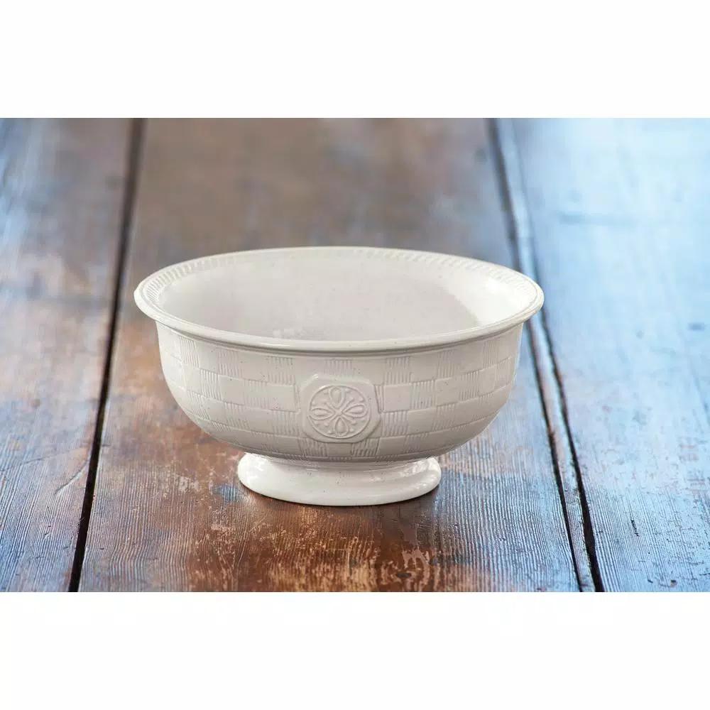 Park Designs Levingston 9 in. Ceramic Pedestal Serving Bowl - Traditional Stoneware